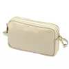 Luka 26-088 bézs női bőr oldaltáska, crossbody 22 x 13 x 7 cm