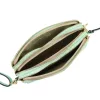 Luka 26-088 türkiz női bőr oldaltáska, crossbody 22 x 13 x 7 cm