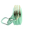 Luka 26-088 türkiz női bőr oldaltáska, crossbody 22 x 13 x 7 cm