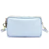Luka 26-088 babakék női bőr oldaltáska, crossbody 22 x 13 x 7 cm
