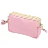 Luka 26-088 pasztell rózsaszín női bőr oldaltáska, crossbody 22 x 13 x 7 cm