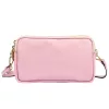 Luka 26-088 pasztell rózsaszín női bőr oldaltáska, crossbody 22 x 13 x 7 cm