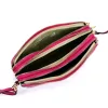 Luka 26-088 magenta női bőr oldaltáska, crossbody 22 x 13 x 7 cm