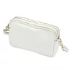 Luka 26-088 fehér női bőr oldaltáska, crossbody 22 x 13 x 7 cm