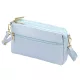 Luka 26-092 babakék női bőr oldaltáska, crossbody 23 x 15 x 7 cm