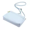 Luka 26-092 babakék női bőr oldaltáska, crossbody 23 x 15 x 7 cm