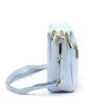 Luka 26-092 babakék női bőr oldaltáska, crossbody 23 x 15 x 7 cm