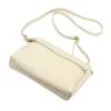 Luka 26-092 bézs női bő oldaltáska, crossbody 23 x 15 x 7 cm