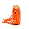 Luka 26-092 mandarin narancssárga női bőr oldaltáska, crossbody 23 x 15 x 7 cm