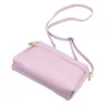 Luka 26-092 levendula lila női bőr oldaltáska, crossbody 23 x 15 x 7 cm