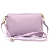 Luka 26-092 levendula lila női bőr oldaltáska, crossbody 23 x 15 x 7 cm