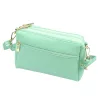 Luka 26-092 türkiz női bőr oldaltáska, crossbody 23 x 15 x 7 cm