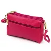 Luka 26-092 magenta női bőr oldaltáska, crossbody 23 x 15 x 7 cm