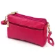 Luka 26-092 magenta női bőr oldaltáska, crossbody 23 x 15 x 7 cm