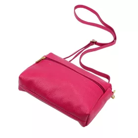   Luka 26-092 magenta női bőr oldaltáska, crossbody 23 x 15 x 7 cm