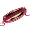 Luka 26-092 magenta női bőr oldaltáska, crossbody 23 x 15 x 7 cm