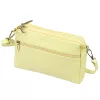 Luka 26-092 halvány sárga női bőr oldaltáska, crossbody 23 x 15 x 7 cm
