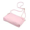 Luka 26-092 pasztell rózsaszín női bőr oldaltáska, crossbody 23 x 15 x 7 cm