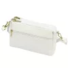 Luka 26-092 fehér női bőr oldaltáska, crossbody 23 x 15 x 7 cm