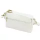 Luka 26-092 fehér női bőr oldaltáska, crossbody 23 x 15 x 7 cm