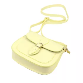   Luka 25-020 pasztell sárga  női bőr oldaltáska 21.5 x 16 x 7 cm