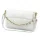 Camilla PREMIUM 10.011 fehér női bőr oldaltáska, láncos kézi fogóval 33 x 20 x 12 cm