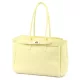 Camilla PREMIUM 10.004 pasztell sárga női bőr válltáska 37 x 24 x 14 cm