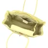 Camilla PREMIUM 10.004 pasztell sárga női bőr válltáska 37 x 24 x 14 cm