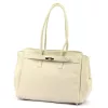 Camilla PREMIUM 10.004 bézs női bőr válltáska 37 x 24 x 14 cm