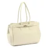 Camilla PREMIUM 10.004 bézs női bőr válltáska 37 x 24 x 14 cm