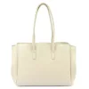 Camilla PREMIUM 10.004 bézs női bőr válltáska 37 x 24 x 14 cm