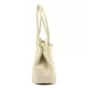 Camilla PREMIUM 10.004 bézs női bőr válltáska 37 x 24 x 14 cm