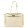 Camilla PREMIUM 10.004 bézs női bőr válltáska 37 x 24 x 14 cm