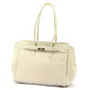 Camilla PREMIUM 10.004 bézs női bőr válltáska 37 x 24 x 14 cm