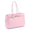 Camilla PREMIUM 10.004 rózsaszín női bőr válltáska 37 x 24 x 14 cm