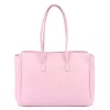 Camilla PREMIUM 10.004 rózsaszín női bőr válltáska 37 x 24 x 14 cm