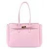 Camilla PREMIUM 10.004 rózsaszín női bőr válltáska 37 x 24 x 14 cm