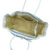 Camilla PREMIUM 10.004  pasztell kék női bőr válltáska 37 x 24 x 14 cm