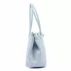 Camilla PREMIUM 10.004  pasztell kék női bőr válltáska 37 x 24 x 14 cm