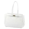 Camilla PREMIUM 10.004 DOLLARO fehér női bőr kézitáska 37 x 24 x 14 cm