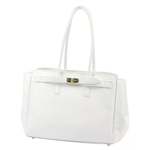 Camilla PREMIUM 10.004 DOLLARO fehér női bőr kézitáska 37 x 24 x 14 cm
