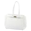 Camilla PREMIUM 10.004 DOLLARO fehér női bőr kézitáska 37 x 24 x 14 cm