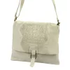 Luka 26-076 CROCO bézs női bőr kézitáska 31 x 26 x 5 cm