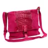 Luka 26-076 CROCO magenta női bőr kézitáska 31 x 26 x 5 cm