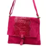 Luka 26-076 CROCO magenta női bőr kézitáska 31 x 26 x 5 cm