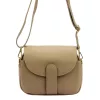 Luka 24-099  taupe női bőr oldaltáska 23 x 16 x 8 cm
