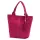 Luka 26-026 magenta női velúr bőr válltáska, shopper 40 x 37 x 13 cm