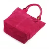 Luka 26-026 magenta női velúr bőr válltáska, shopper 40 x 37 x 13 cm