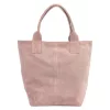 Luka 26-026 púder női velúr bőr válltáska, shopper 40 x 37 x 13 cm