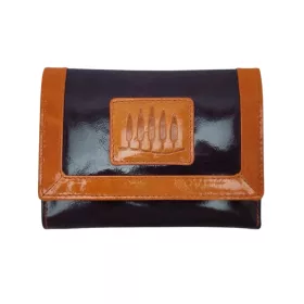   Giorgio Carelli lila-narancssárga női bőr pénztárca 13,5 x 10 cm